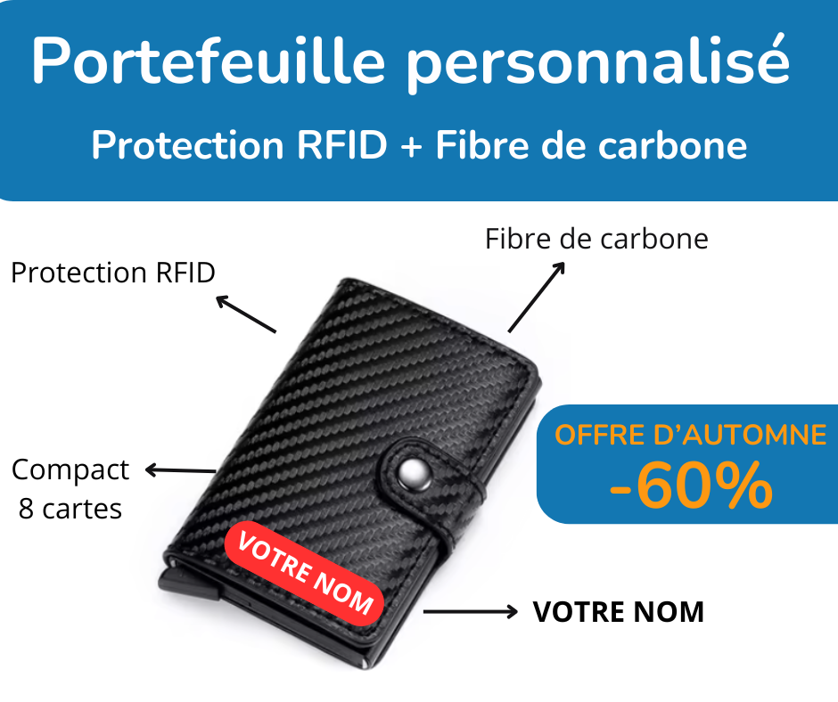 Porte-cartes personnalisé - Protection RFID